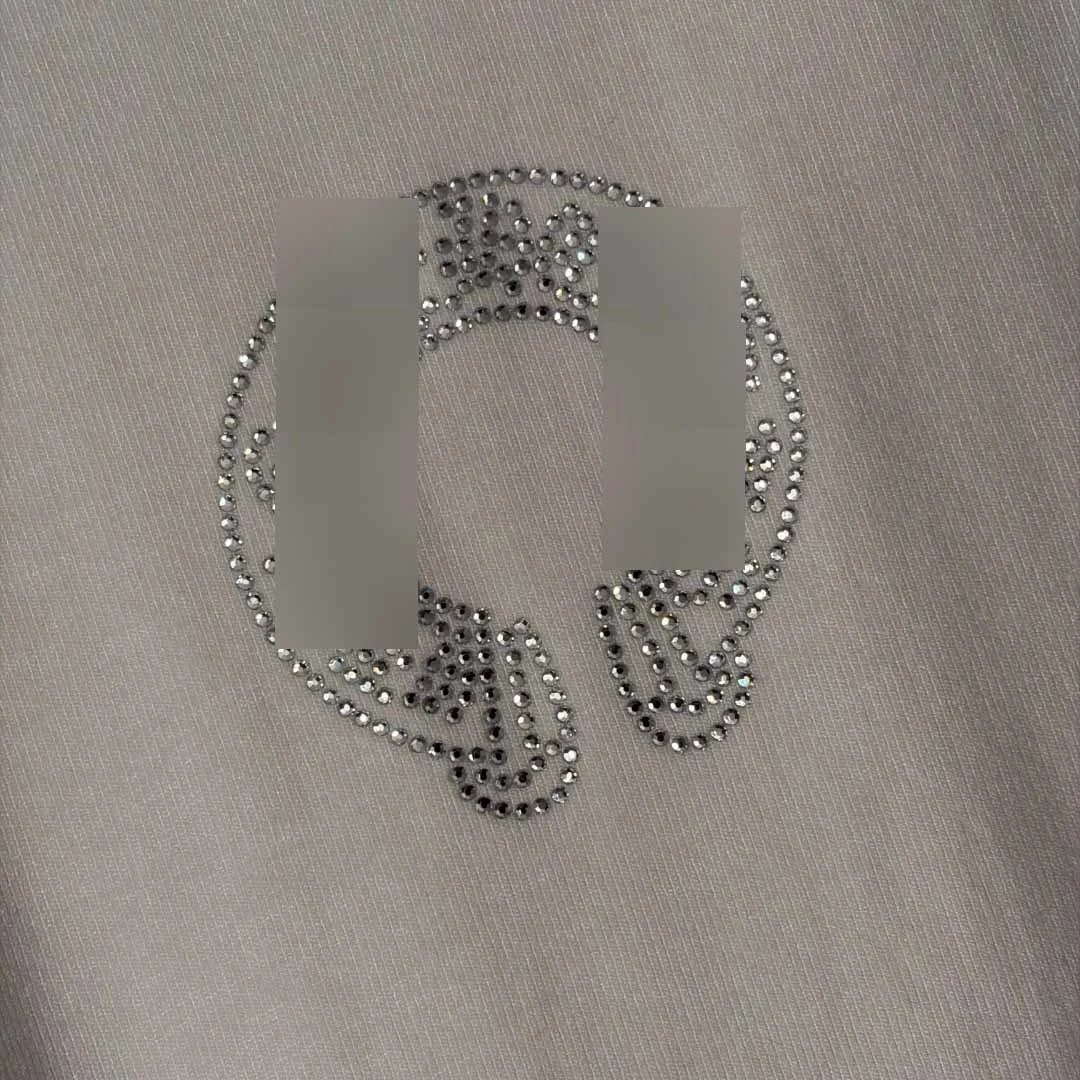 Design Crystal-Embellished Cropped T-Shirt White - 8