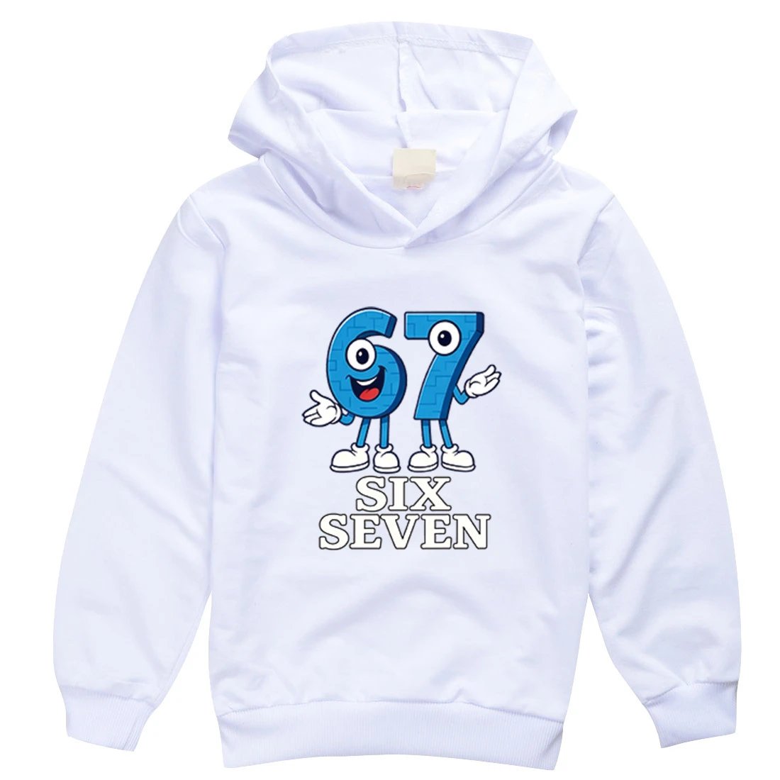 Unbranded Hoodies & Sweatshirts Children's hooded sweatshirt with Six Seven graphic print image 5