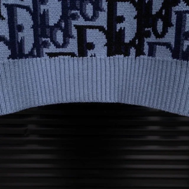 Dior Knitwear All-Over Monogram Crewneck Sweater product detail image 9