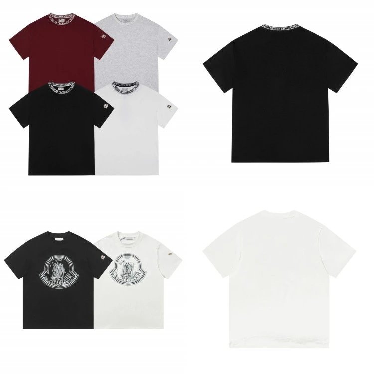 Moncler T-Shirts Logo Print Crewneck Short-Sleeve T-Shirt image 4