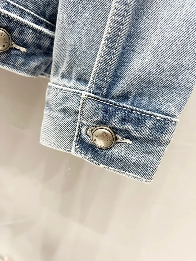 Unbranded Jeans Distressed monogram-pattern denim product detail image 7