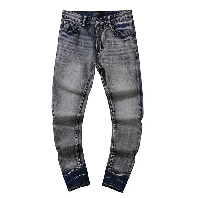 Amiri Jeans Distressed patchwork slim-fit product detail image 24