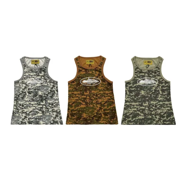 Trapstar Ribbed Tank Top Gray Vest-Top - 11