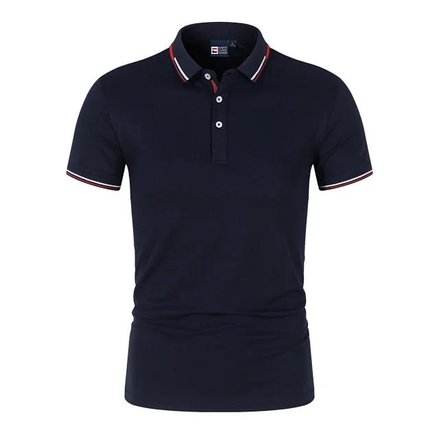 Hanyi T-Shirts Short-Sleeve Polo with Tipped Collar product detail image 8