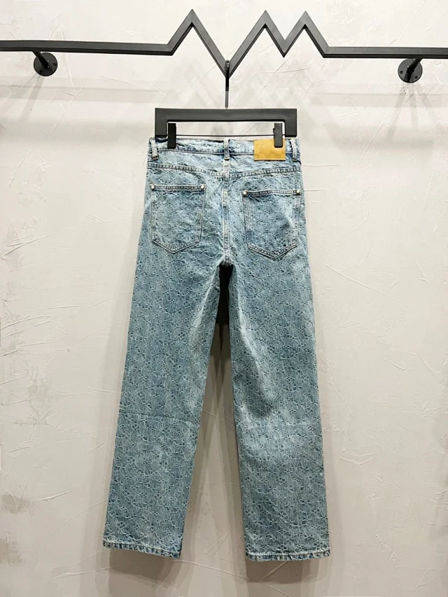 Unbranded Jeans Distressed monogram-pattern denim product detail image 26
