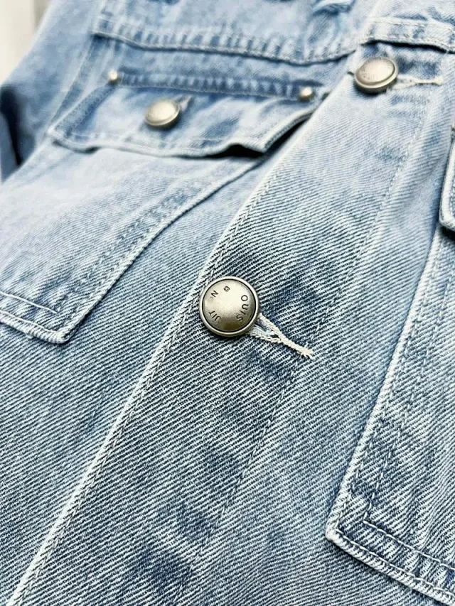 Unbranded Jeans Distressed monogram-pattern denim product detail image 6