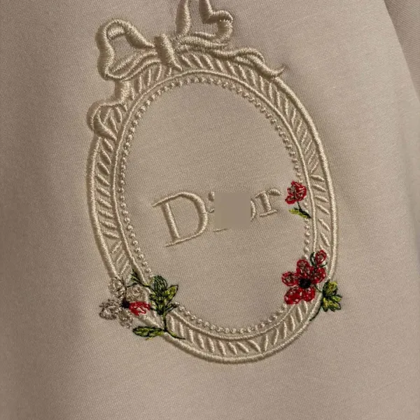 Dior Embroidered Polo and Sweatpants Set Beige Casual Set - 9