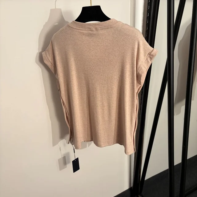 Unbranded Matching Sets V-neck short-sleeve top and drawstring wide-leg trousers set product detail image 4