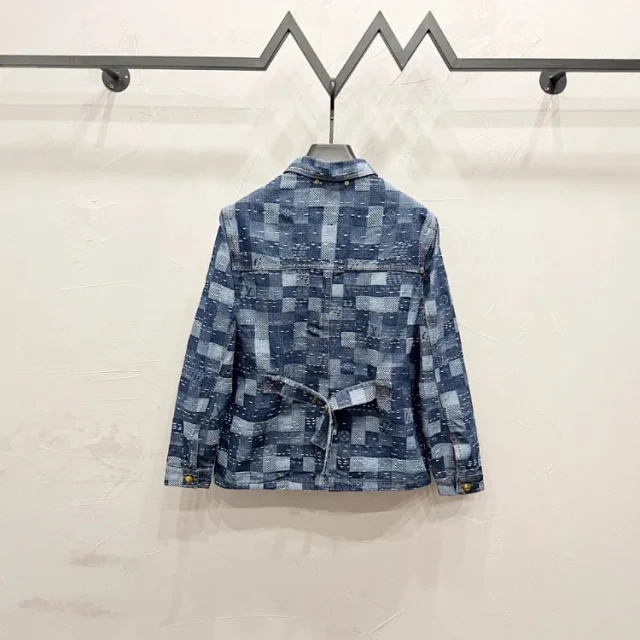 Louis Vuitton Matching Sets Monogram Denim Jacket and Jeans Set product detail image 8