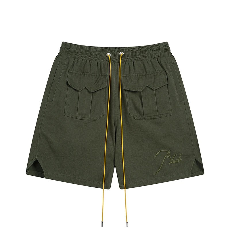 Rhude Cargo Shorts Beige - 4