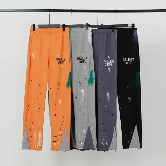 Gallery Dept. Trousers Paint-Splatter Split-Hem Sweatpants product detail image 3