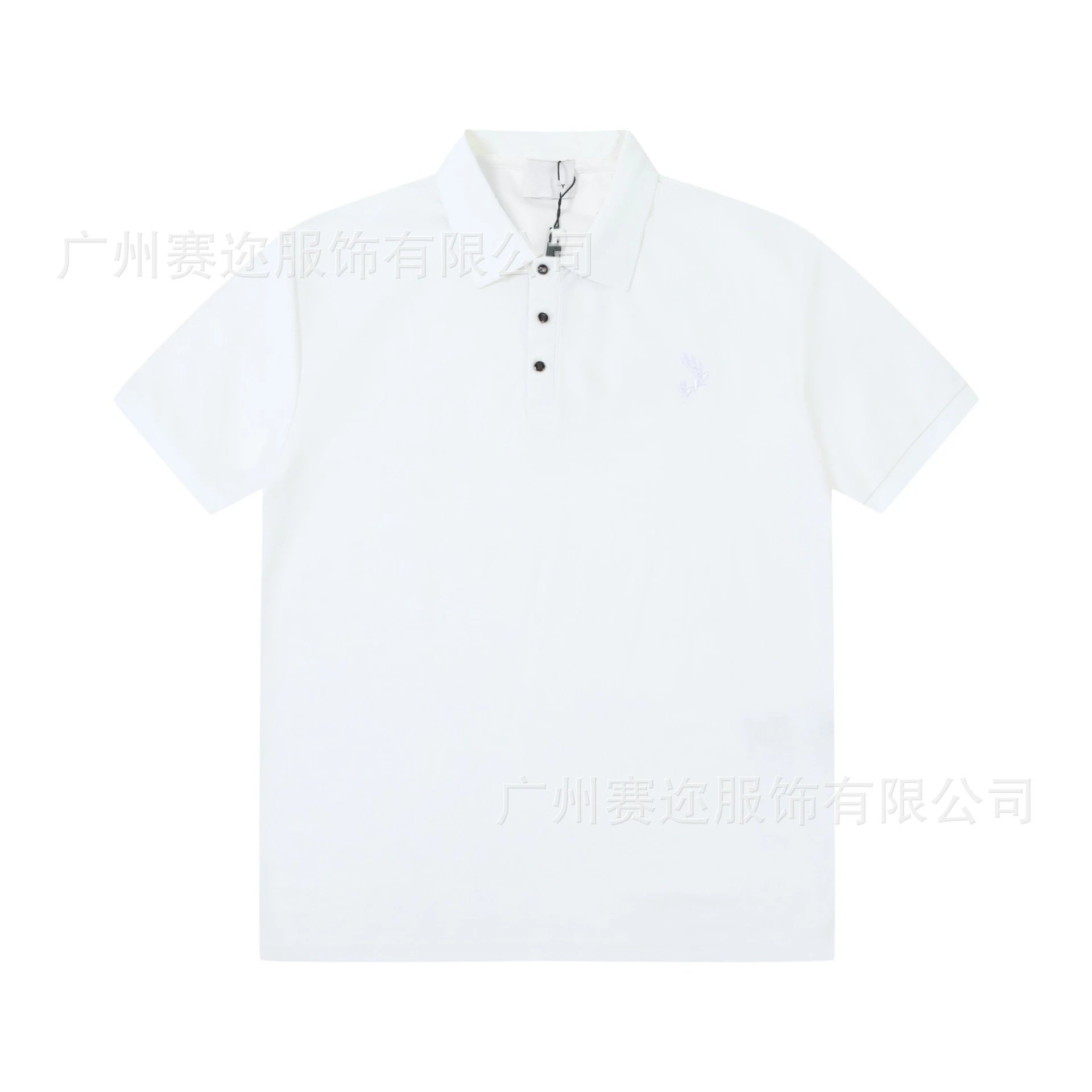 Unbranded Shirts Short-Sleeve Polo Shirt with Contrast Trim and Chest Pocket — B005