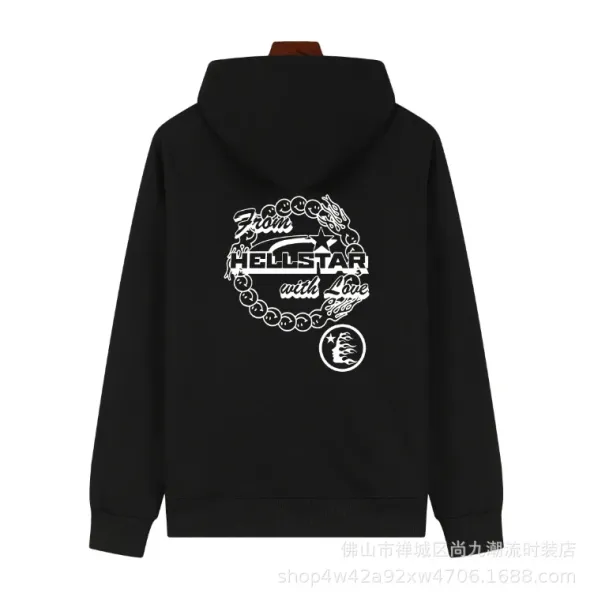 Hellstar Graphic Print White Hoodie - 15