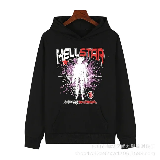 Hellstar Hoodies & Sweatshirts Graphic Print Pullover Hoodie product detail image 15