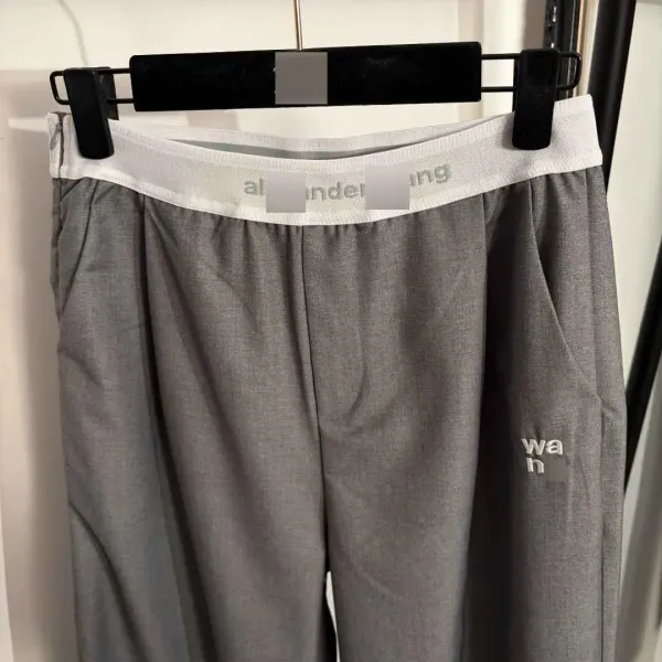 Alexander Wang Wa.n Logo Black Relaxed Fit Pants - 6