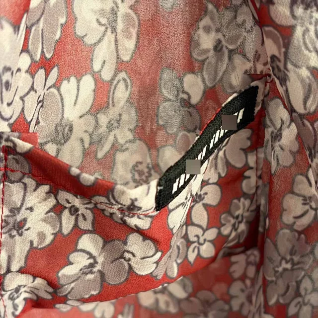 Miu Shirts Floral Print Long-Sleeve Shirt with Chest Pocket product detail image 7