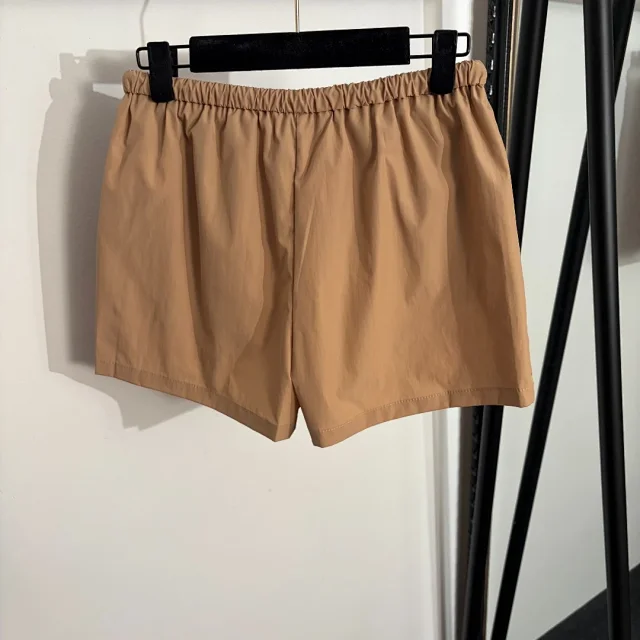 Miu Shorts Nylon with elastic drawstring waist and zip pockets product detail image 3