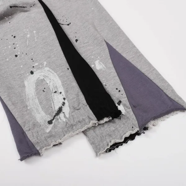 Gallery Dept Paint-Splatter Orange Sweatpants - 36