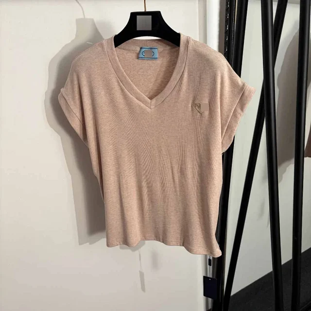 Unbranded Matching Sets V-neck short-sleeve top and drawstring wide-leg trousers set product detail image 3