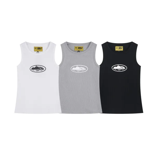 Trapstar Ribbed Tank Top Gray Vest-Top - 18