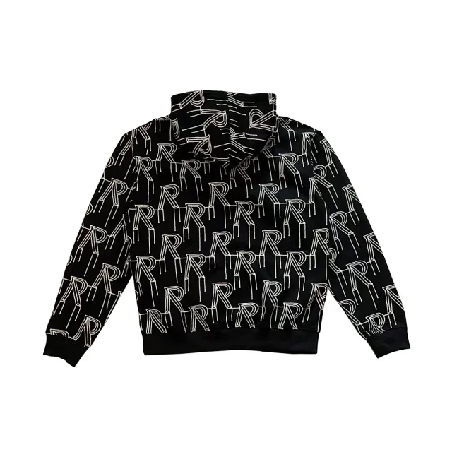 Represent Hoodies & Sweatshirts All-Over R Logo Print Pullover Hoodie product detail image 4