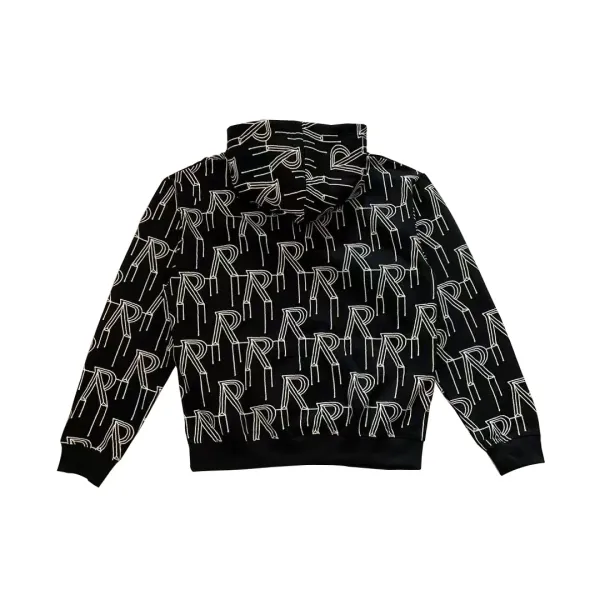 Philipp Plein PP Logo All-Over Print Hoodie Army Green - 5