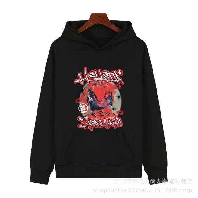 Hellstar Hoodies & Sweatshirts Graphic Print Pullover Hoodie product detail image 19
