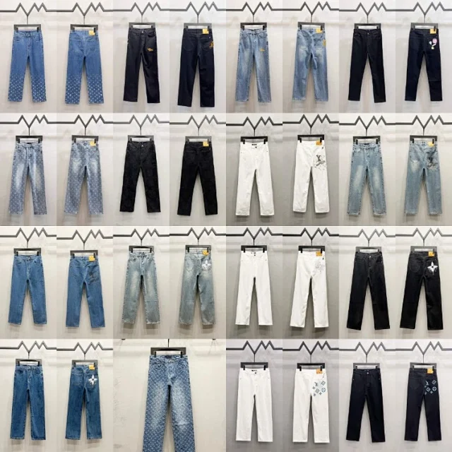 Louis Vuitton Jeans Straight-Leg Printed product detail image 3