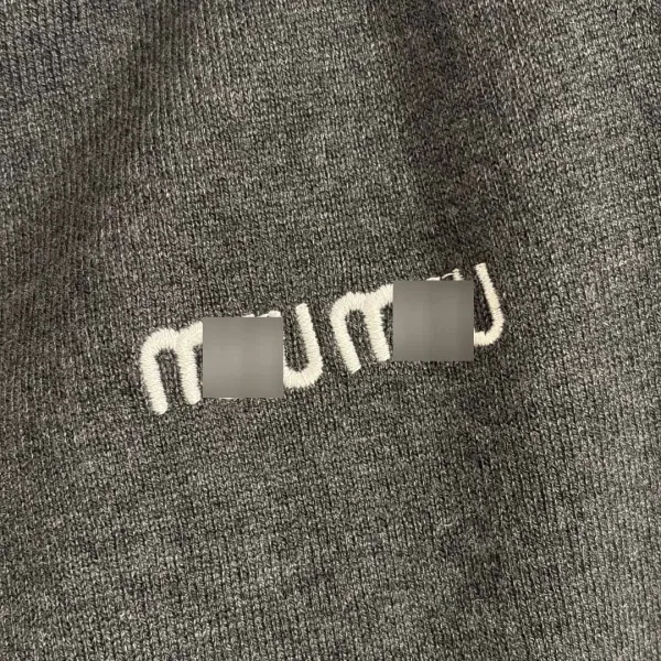 Miu Miu Knit Polo Shirt in Charcoal Gray with Contrast Trim - 9