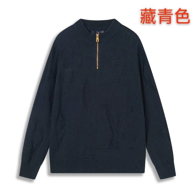 36 Embossed Jacquard Half Zip