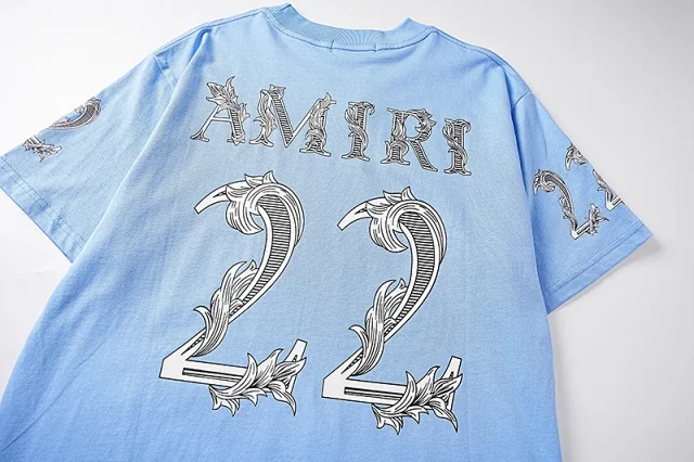 AMIRI T-Shirts 22 floral graphic short-sleeve T-shirt product detail image 17