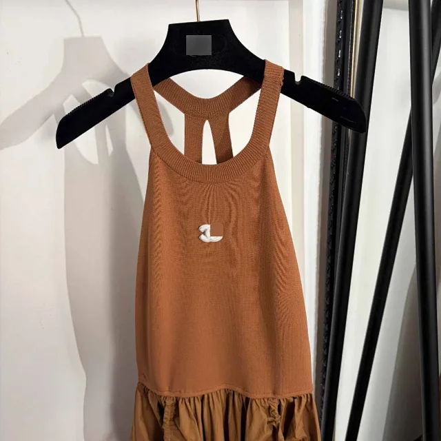 Unbranded Dresses Sleeveless Knit and Gathered Maxi Dress product detail image 4