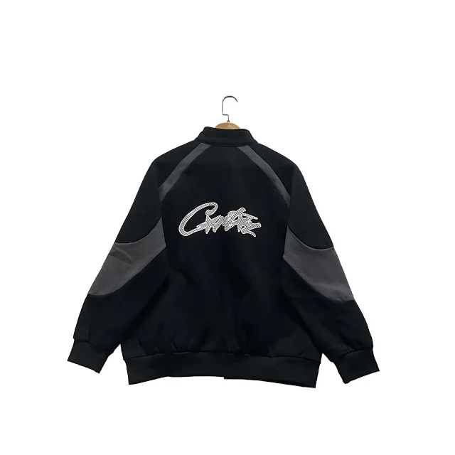 Unbranded Jackets Color-block curved-panel snap-front jacket product detail image 8