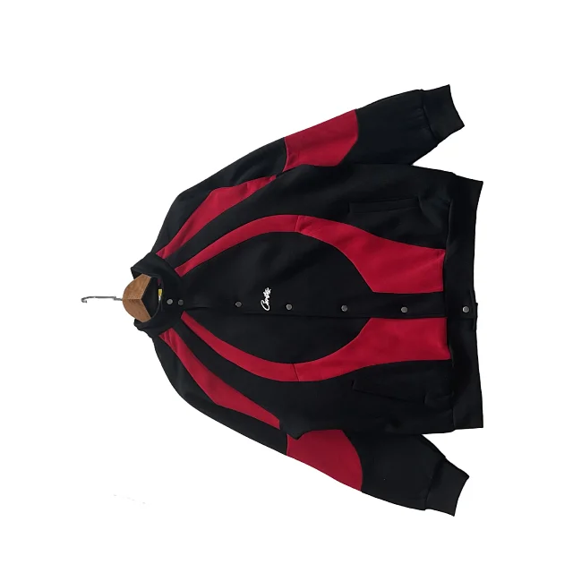 Unbranded Jackets Color-block curved-panel snap-front jacket product detail image 10
