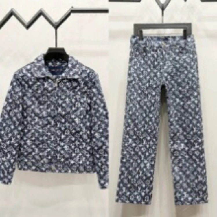 Unbranded Jeans Distressed monogram-pattern denim image 3