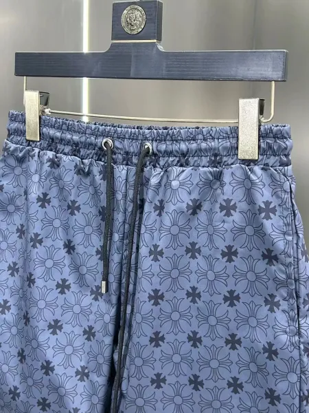 Versace Floral Print Navy Blue Drawstring Shorts - 16