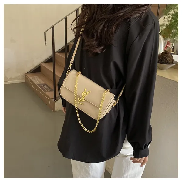 Saint Laurent Toy Loulou Chain Bag Black - 12