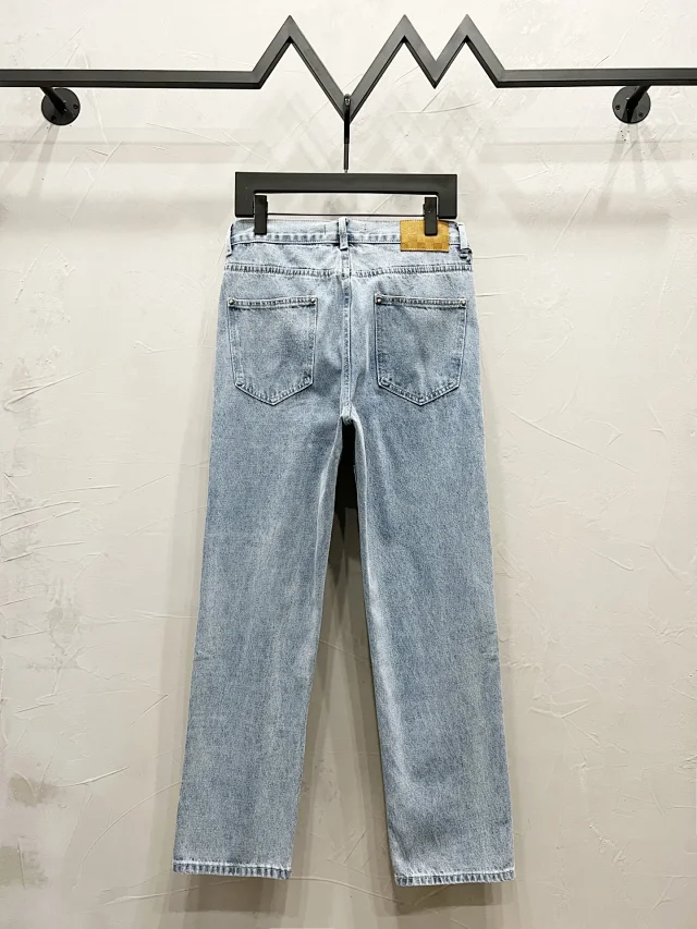 Unbranded Jeans Distressed monogram-pattern denim product detail image 9