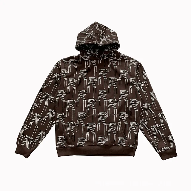 Represent Hoodies & Sweatshirts All-Over R Logo Print Pullover Hoodie product detail image 11