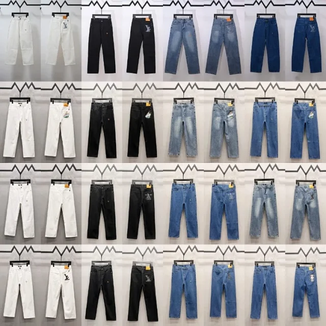 Louis Vuitton Jeans Straight-Leg Printed product detail image 4