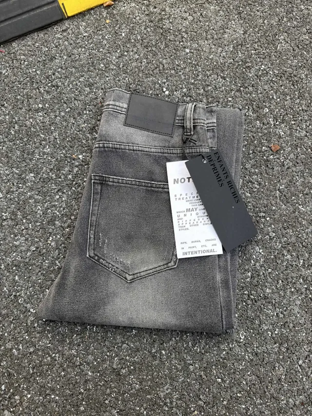 Purple Brand Jeans Distressed flared with frayed hems product detail image 41