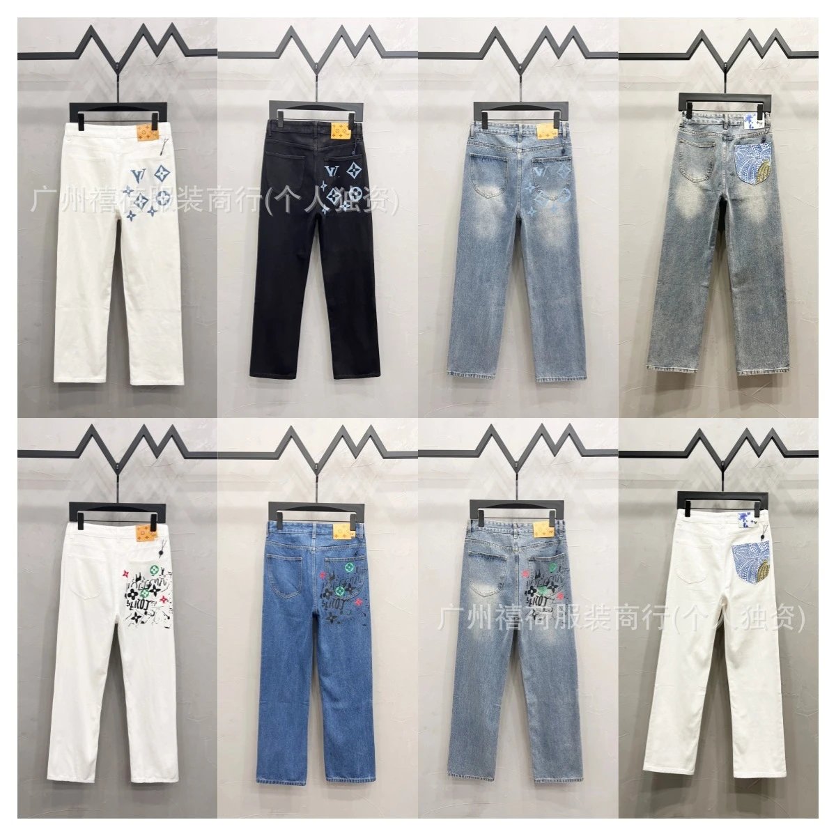Denim Pants Embroide