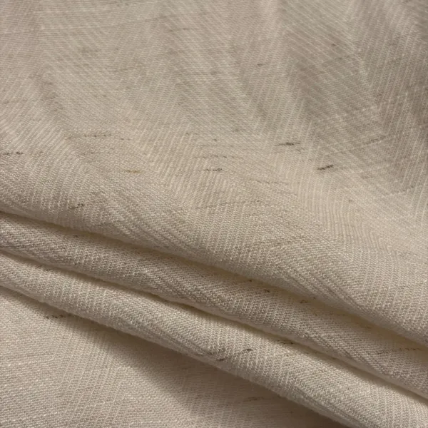 Chanel Silk-Trimmed Wide-Leg Linen Pants in Off-White - 10