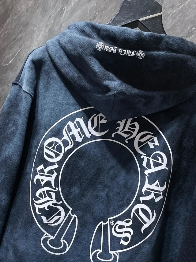 Chrome Hearts Hoodies & Sweatshirts Tie-Dye Horseshoe Graphic Pullover Hoodie product detail image 4