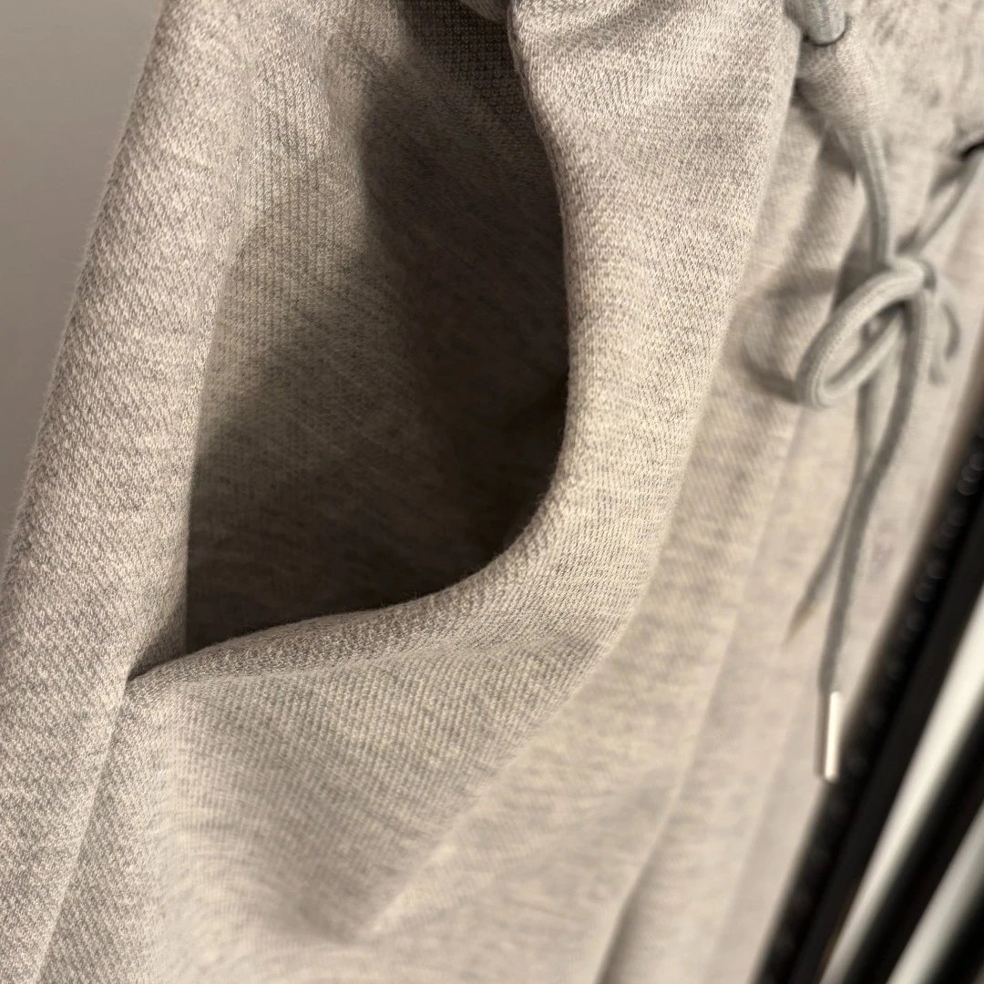 Design Half-Zip Sleeveless Cropped Top and Drawstring Sweatpants Set Gray - 10