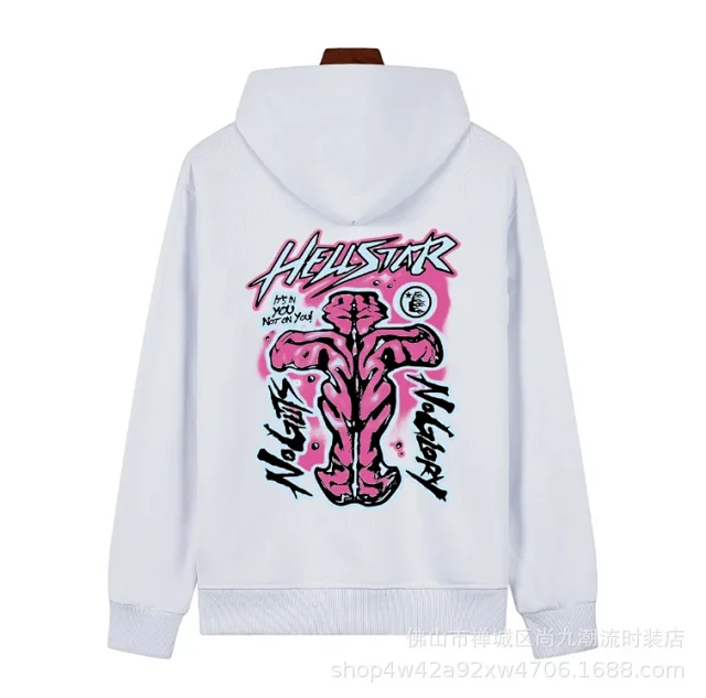 Hellstar Hoodies & Sweatshirts Graphic Print Pullover Hoodie product detail image 9