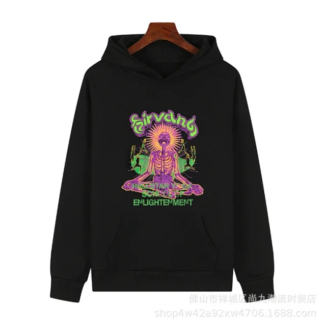 Hellstar Hoodies & Sweatshirts Graphic Print Pullover Hoodie product detail image 9
