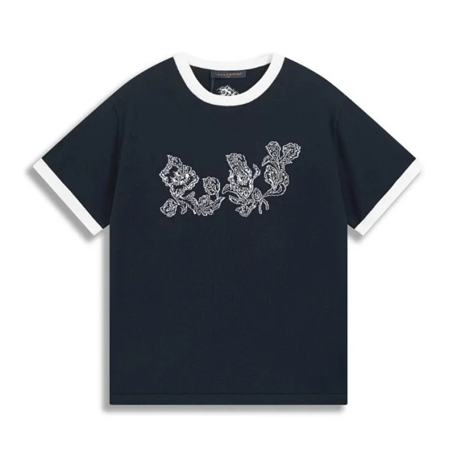 Louis Vuitton Knitwear Short-Sleeve Intarsia Jacquard Knit Top product detail image 2