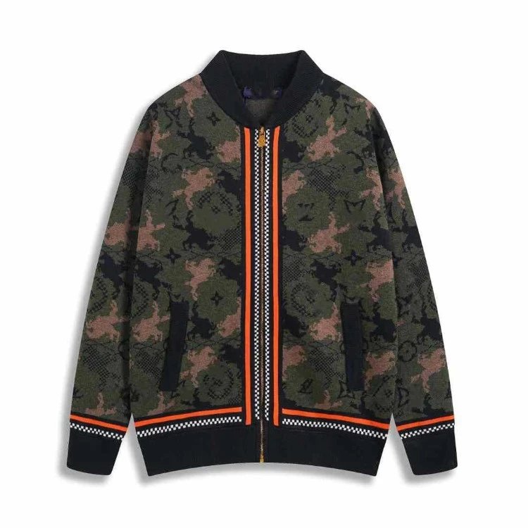 17 Donkey Home Jacquard Wool Aviator Coat
