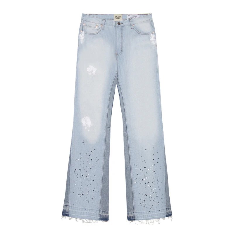 Gallery Dept. Jeans Faded distressed straight-leg — Figure color three